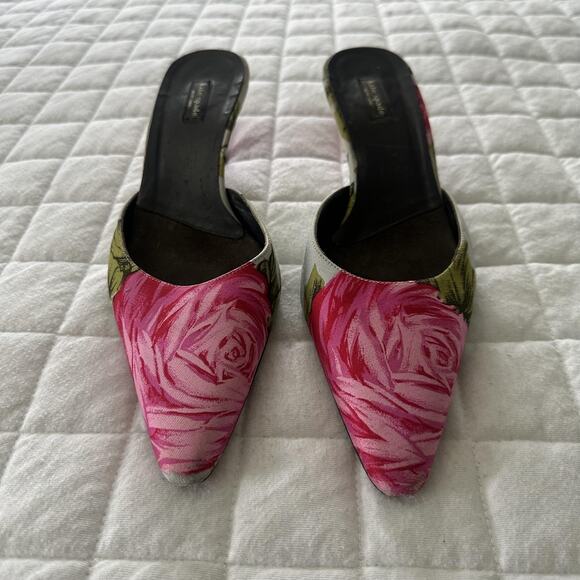 Kate Spade Pink Floral Heels - Picture 4 of 14